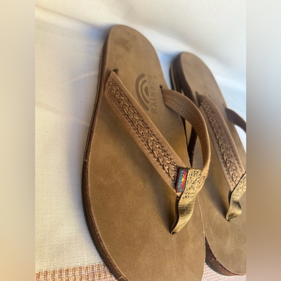 The Willow Double Layer Arch Support Premier Leather Rainbow Sandals - Picture 2 of 9